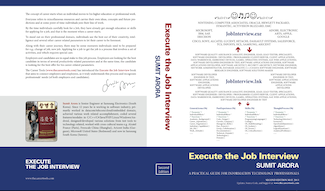 700-page book -Execute the Job Interview-, provides insider’s view on what the world’s top IT companies are looking for